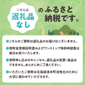 【返礼品なし】北海道清水町への寄附 応援 支援 寄付のみ 返礼品なし (1口：10,000円)【 寄附 おうえん 応援 しえん 支援 応援したい おうえん寄付金 応援寄付金 寄付のみ 返礼品なし 返礼