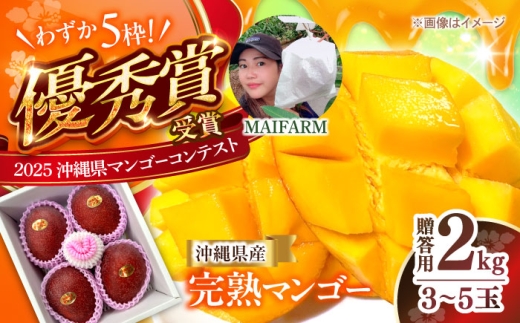 マンゴー 贈答用 2kg (3〜5玉) 【優秀賞受賞】MAIFARM [BCAN002] マンゴー まんごー フルーツ ふるーつ くだもの 果物 mango MANGO Mango トロピカルフルーツ fruit Fruit 果実 沖縄県産 完熟 芒果 家庭用 国産 デザート 産地直送 直送 産直 冷蔵 季節限定 スイーツ 国産 お取り寄せ 送料無料 沖縄県 沖縄市 おきなわ 沖縄