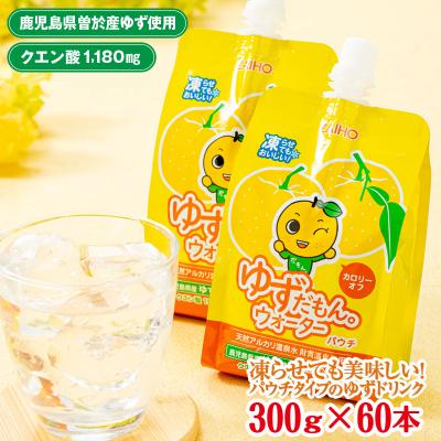 ふるさと納税 曽於市 ゆずだもん。ウォーターパウチタイプ 60本