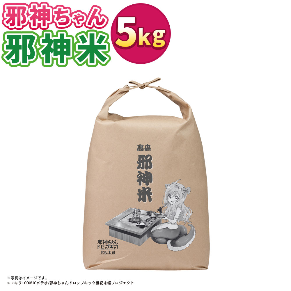 【ふるさと納税】邪神ちゃんドロップキック 【世紀末編】 邪神米 精米 5kg お米 こめ 白米 ごはん ご飯 コラボ 熊本県産 国産 九州 熊本県 高森町 送料無料