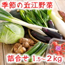 【ふるさと納税】近江野菜 詰め合せ セット 1.5kg～2kg 季節の野菜 旬の野菜 旬野菜 新鮮 大容量 滋賀県産 食品 グルメ 詰め合わせ 冷蔵 ファーマーズマーケット きてか～な キャンプ アウトドア バーベキュー bbq 贈り物 ギフト送料無料