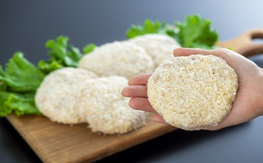豊後・米仕上牛ハンバーグ、メンチカツセット