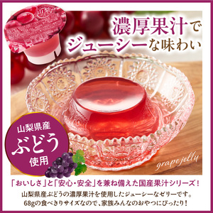 ぶどうゼリー 1袋4個入×12袋 和歌山産業提供 山形県 東根市 hi070-014 ぶどう ブドウ 葡萄 フルーツ 果物 クダモノ くだもの ゼリー おやつ ご褒美 お弁当のお供 ご当地 グルメ お