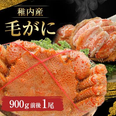 ふるさと納税 稚内市 稚内産　毛がに　900g前後　1尾