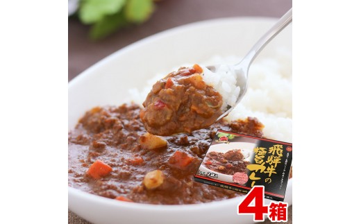 飛騨牛の極旨カレー　２食入り×４箱