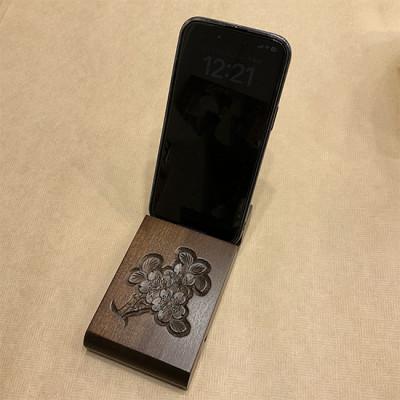 ふるさと納税 長野県 さくらのスマホスタンド |  | 01