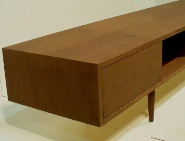 【180TVボード　ウォールナット 180cm tv04】シャープでおしゃれな天然木ツキ板のテレビボード＜ウォールナット材ツキ板　オイルフィニッシュ＞家具 テレビ台 テレビボード TVボード AVボー