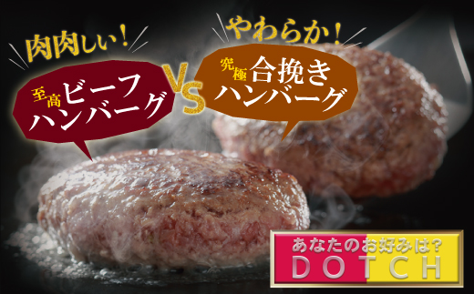 【累計300万個突破！】どっちの ハンバーグ !?デミグラスソース150g×6個セット（ビーフ・合挽 各3個） ハンバーグ 牛肉 豚肉 洋食 ハンバーグ はんばーぐ お試し 冷凍 人気 ハンバーグ デ