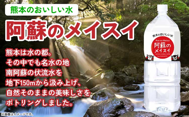 【3ヶ月定期便】熊本のおいしいお水 阿蘇のメイスイ 2L×12本（2ケース）