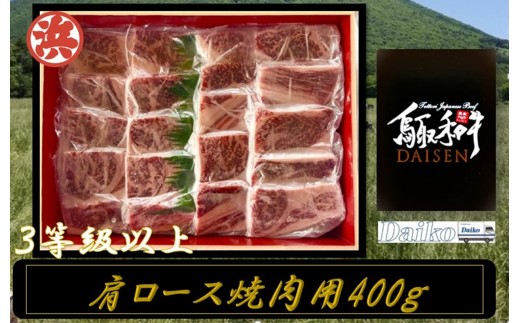 
                  鳥取和牛DAISEN肩ロース焼肉(計400g) | 牛肉 和牛 黒毛和牛 鳥取和牛 大山和牛 DAISEN 焼肉 焼肉用 カルビ 肩ロース 霜降り 柔らかい ジューシー 旨味 濃厚 高級肉 ごちそう BBQ バーベキュー 家庭用 おかず 主菜 冷凍 保存 お取り寄せ グルメ 人気 おすすめ 国産 鳥取県 境港市
                