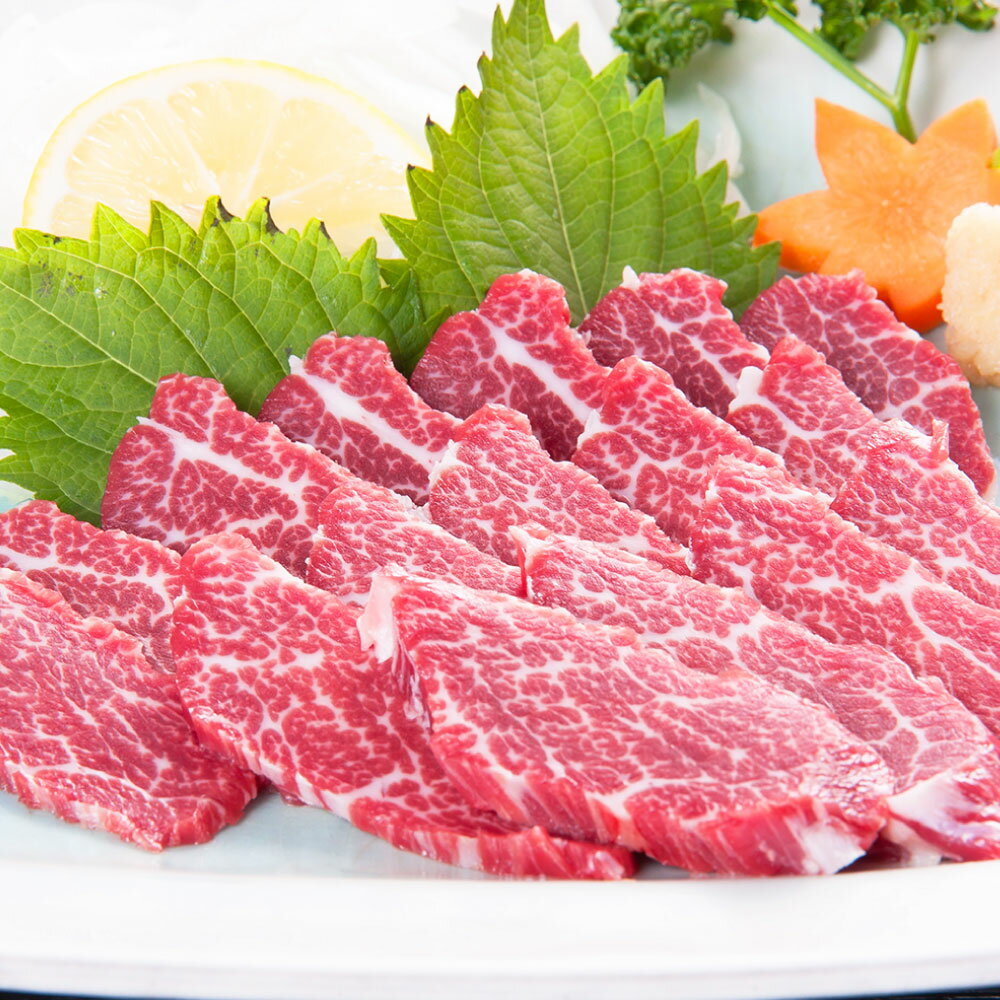 【ふるさと納税】【桜屋】貝の身（カイノミ） 馬刺し 300g 専用醤油付き：150ml×1本 馬肉 お肉 馬刺 コザシ 霜降り しょうゆ 冷凍 熊本県 熊本市 送料無料