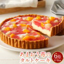 【ふるさと納税】あまおう苺のタルトケーキ 6号 約18cm 4～6人分 ケーキ タルト スイーツ お菓子 フルーツケーキ イチゴ 白桃 黄桃 冷凍 送料無料