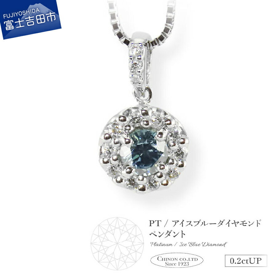 【ふるさと納税】 アイスブルーダイヤモンド ペンダント ジュエリー ネックレス 天然石 ダイヤ プラチナ PT900 ダイヤモンド アクセサリー 宝石 レディース 女性 ギフト プレゼント クリスマス 誕生日 贈り物 4月 誕生石 オフィス フォーマル カジュアル 【宝石鑑別書】