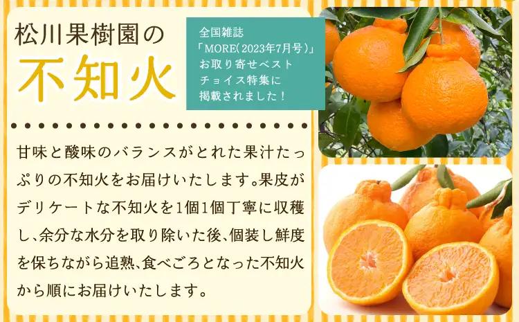 先行予約 不知火 訳あり約 9kg 約30〜40玉 雑誌MORE掲載 松川果樹園 2027年3月上旬から5月中旬発送予定