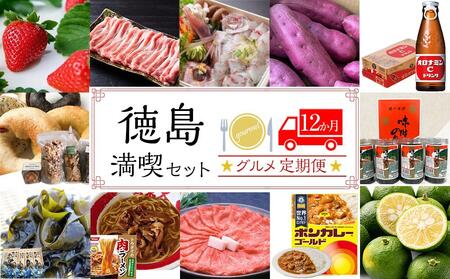 徳島満喫セット グルメ定期便【１２ヶ月毎月お届け】