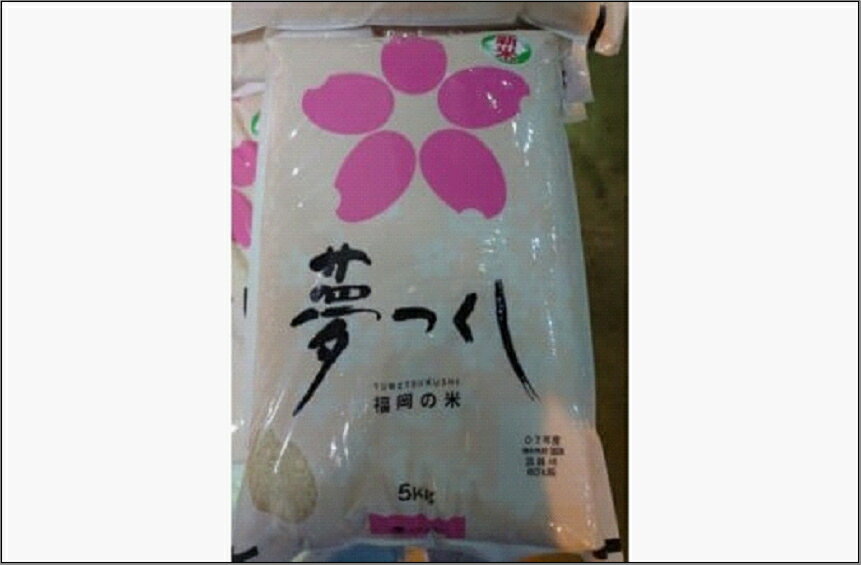 【ふるさと納税】福岡限定のお米「夢つくし」5kg×1袋　令和7年産