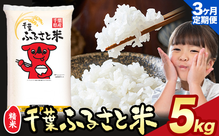 【3ヶ月定期便】千葉ふるさと米 5kg《お申込みの翌月から出荷》ブレンド米