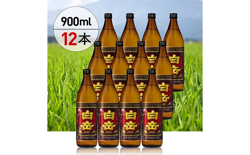 
                  球磨焼酎 「 白岳全麹 900ml 」 12本 焼酎 お酒 酒 アルコール 米焼酎 白岳 全麹仕込
                