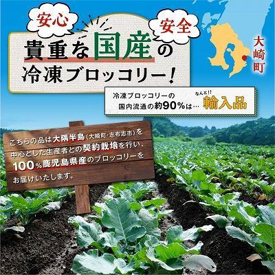 ふるさと納税 大崎町 【定期便】 冷凍ブロッコリー (200g×6パック)×3回 |  | 01