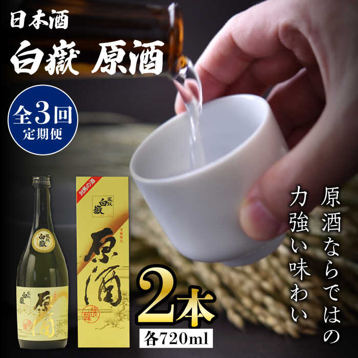 【ふるさと納税】【全3回定期便】白嶽 原酒 19度 720ml 2本セット《対馬市》【株式会社サイキ】対馬 酒 贈り物 日本酒 プレゼント ご当地 名酒[WAX037] 49000 49000円