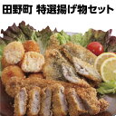 【ふるさと納税】四国一小さなまちの料理屋富士の揚げ物セット 揚げ物 トンカツ カニクリームコロッケ 魚のフライ 揚げ物 セット 詰め合わせ 簡易包装 冷凍 四国 高知 ふるさとのうぜい 故郷納税 10000円 返礼品 お取り寄せ