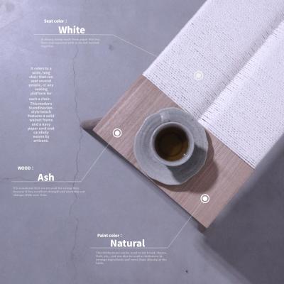 ふるさと納税 七宗町 木製 ベンチ 椅子 White 天然木 タモ フクモク |  | 01