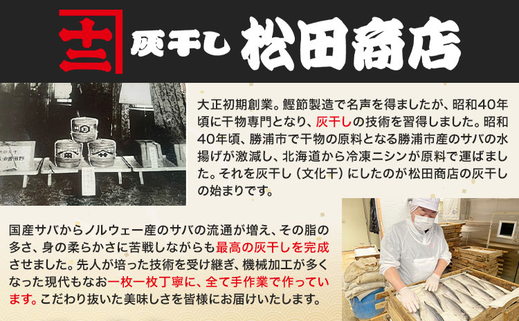 勝浦松田商店 灰干しさば ノルウェー産 選べる 内容量 Mサイズ 約210g 8枚入《90日以内に出荷予定(土日祝除く)》千葉県 勝浦市 真空包装【配送不可地域あり】---kastuura_mtd_2