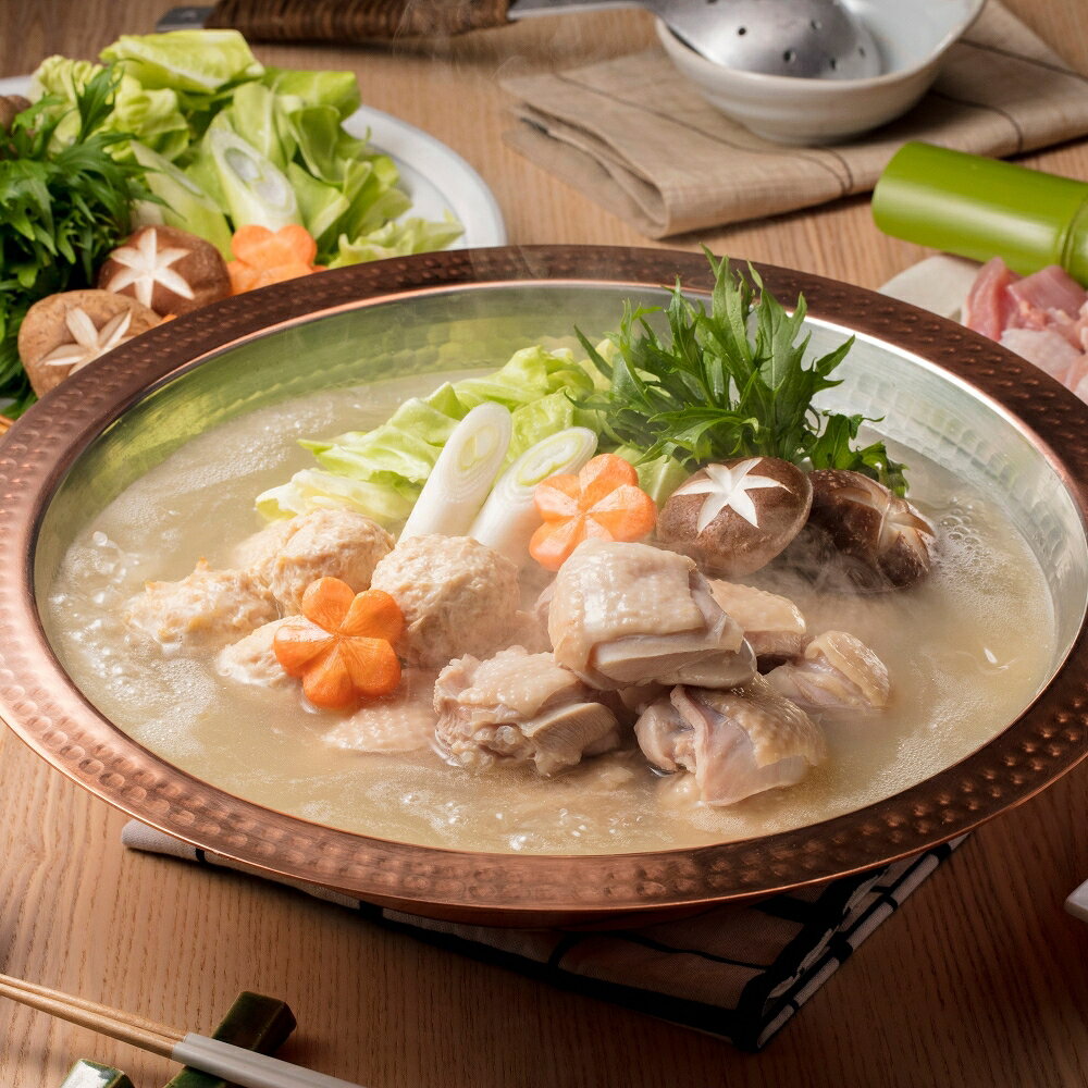 【ふるさと納税】博多華味鳥 水たきセット(ちゃんぽん麺)【トリゼンフーズ】_HA1947