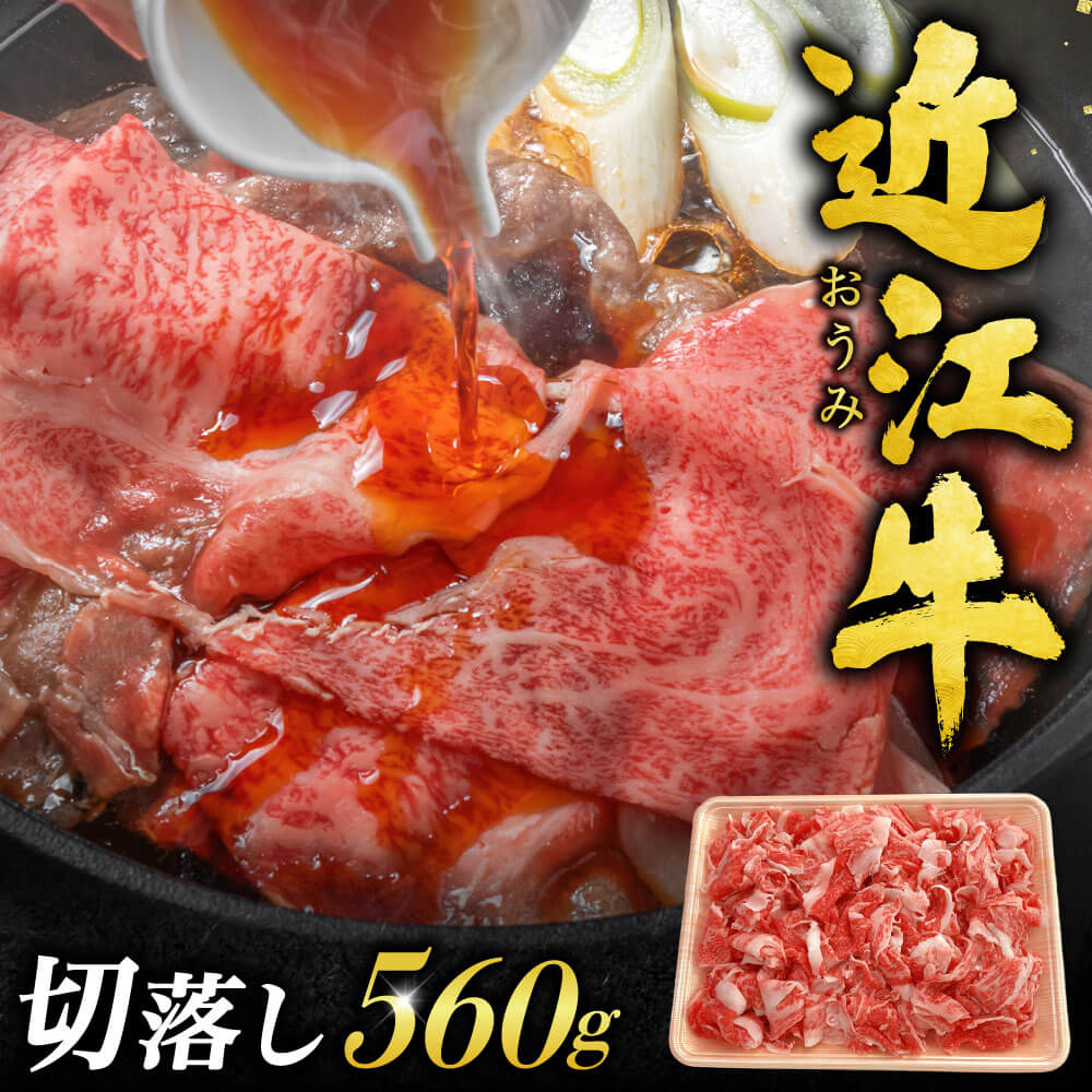 【ふるさと納税】近江牛 切落し 560g お肉処 ちかえ 滋賀県 東近江市 A54 近江牛 切り落とし 牛肉 黒毛和牛 すき焼き しゃぶしゃぶ