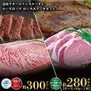 【ふるさと納税】ステーキセット 常陸牛300g・ローズポーク280g 銘柄牛 きめ細い 柔らかい 豊かな風味 黒毛和牛 A4ランク A5ランク ブランド牛 ブランド豚 銘柄豚 茨城 国産 黒毛和牛 霜降り 牛肉 冷凍 お中元 贈り物 お祝い 焼肉 茨城県共通返礼品 送料無料