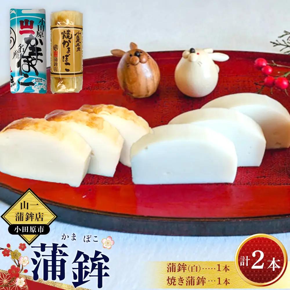 《小田原市 山一蒲鉾店》小田原名産 蒲鉾(白)1本 焼き蒲鉾1本 贈答品 自宅用 【 神奈川県 小田原市 かまぼこ かまぼこ】