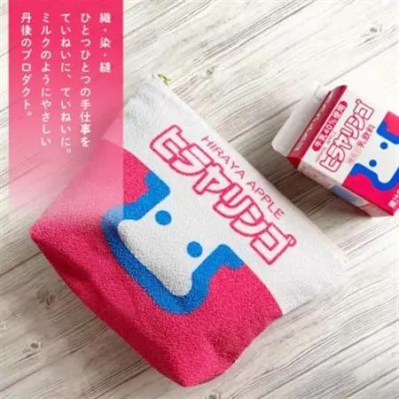 丹後ちりめん　ヒラヤリンゴポーチ_雑貨   _【1292541】