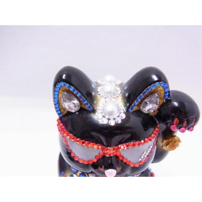 ふるさと納税 中間市 チョイ悪オヤジのツッパリ招き猫 (黒猫) |  | 01