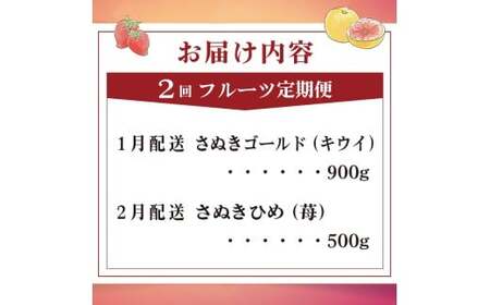 旬のフルーツ定期便 2回 Aコース フルーツ 定期便