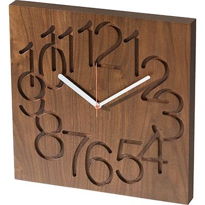 ふるさと納税 旭川市 旭川家具　cosine　MUKU時計(大)　ウォルナット_00336