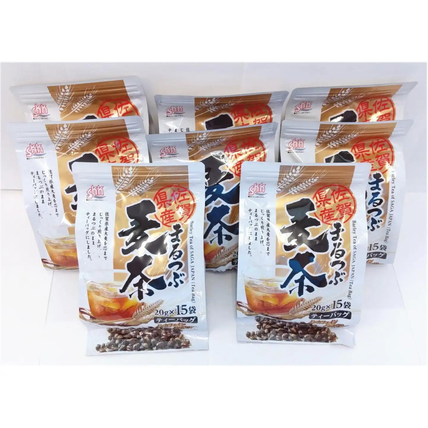 佐賀県産まるつぶ麦茶 120パック（20g×15パック×8袋） / 麦茶 大麦 お茶 水分補給 / 佐賀県 / 三栄興産株式会社[41ABAK001]