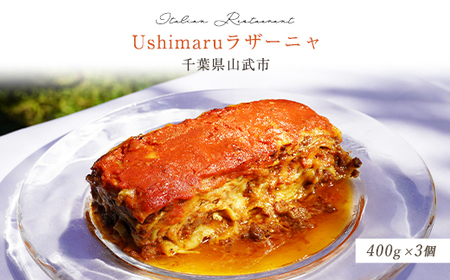 Ushimaruラザーニャ 約400g×3個 SMBM003