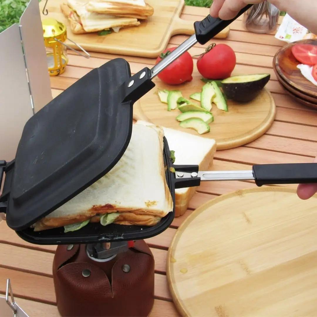 [KAKURI] ホットサンドクッカー キャンプ用品 アウトドア用品 調理器具 ホットサンドメーカー
