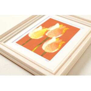 イラスト作家「菜生」アートフレーム〈チューリップE〉花【1675712】