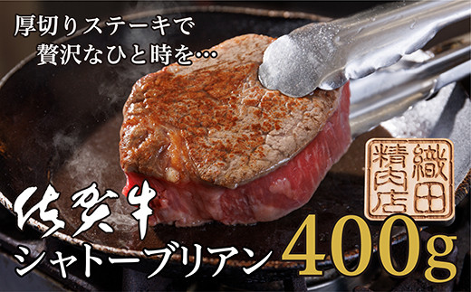 柔らかくて美味しい 佐賀牛 ヒレ ステーキ シャトーブリアン 400g （ 200g×2枚 ）牛肉 黒毛和牛 国産 ４００ｇ（２００ｇ×２枚）_d-55