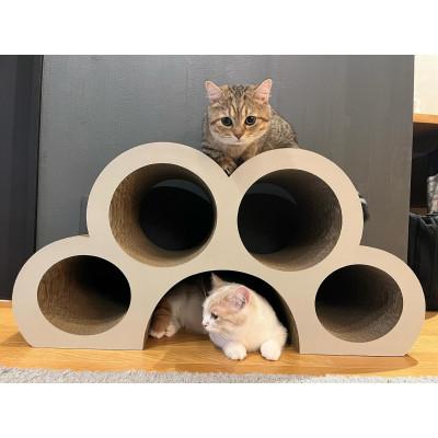 ふるさと納税 常滑市 猫の爪とぎ　肉球型【ナチュラル】