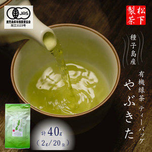 ＼先行予約／ 【たねがしまる4000】種子島 有機  緑茶  やぶきた ティーパック   NFN951【100pt】 // オーガニック 一番茶 JAS認証 