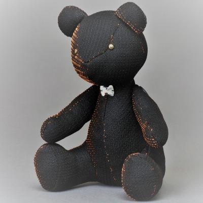 ふるさと納税 桐生市 TRCOLUMで制作したテディベア「えんとくん」(オレンジ)