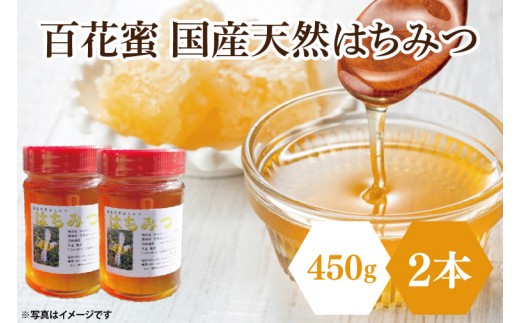 
【先行予約】百花蜜 国産天然はちみつ 900g（450g×2本）【数量限定 期間限定 ハチミツ 蜂蜜 国産ハチミツ 西洋ミツバチ 非加熱 天然 水戸市 茨城県】(KH-1)
