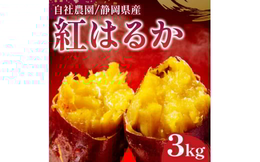 紅はるか 3kg  さつまいも  紅はるか 芋 国産  静岡県産 牧之原市 家庭用 秋の味覚 高糖度 しっとり 濃厚 甘い  焼き芋 スイートポテト 干し芋 おやつ こども 秋 おいしい いも