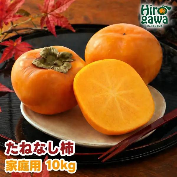 たねなし柿 10kg 家庭用 / 柿 刀根早生 平核無柿 富有柿 ※2026年9月下旬から11月上旬に順次発送 ※北海道・沖縄・離島への配送不可  【ikd504-c-10B】