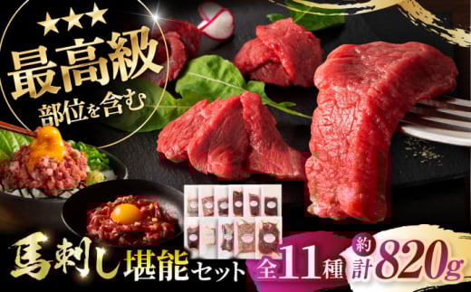 「熊本特産」フジチクオリジナル ふじ馬刺し堪能セット 3896 / 肉 馬肉 ネギトロ 馬刺し ユッケ 大トロ 赤身 ヒレ たれ付き おつまみ 晩酌 特産品 熊本県 菊陽町【株式会社フジチク】 [BHAD025]