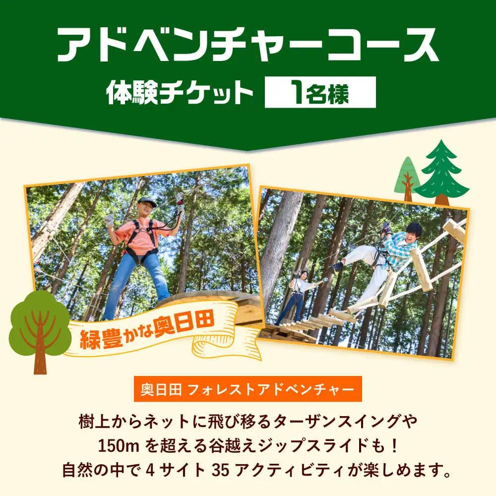 アドベンチャーコース体験チケット1名様 日田市 体験 [ARCI001]