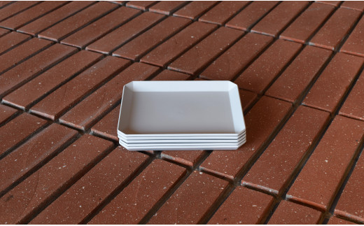 1616/ TY Square Plate 165 Gray セット 有田焼 器 食器 皿 グレー プレート A30-284