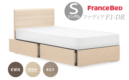 フランスベッド ファディア FAD-F1 DR（引き出し付き260mm） 【 マットレスつき 】 S シングル R-314